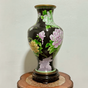 Jarrón cloisonné chino